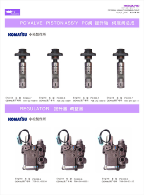 PC Valve Regulator Engines Spare Parts For Komatsu